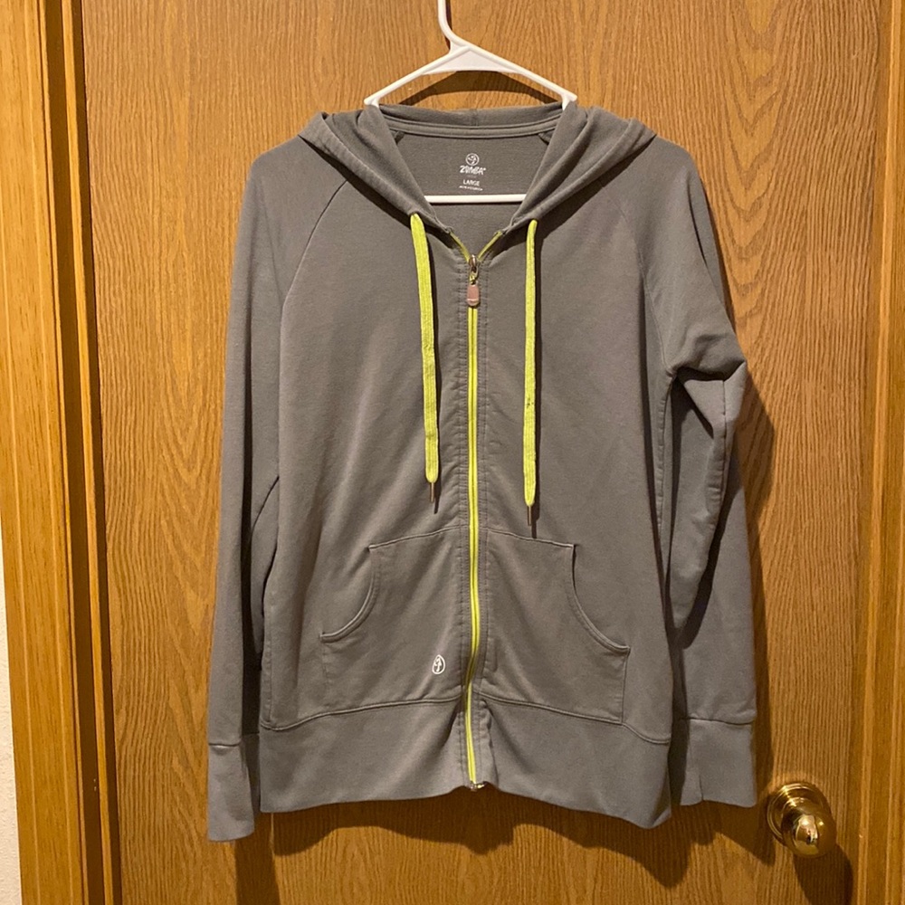 Vintage Gray Zumba Sweatshirt Size Medium